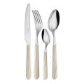 Set posate 24pz BISTROT LEGNO ABETE AVORIO