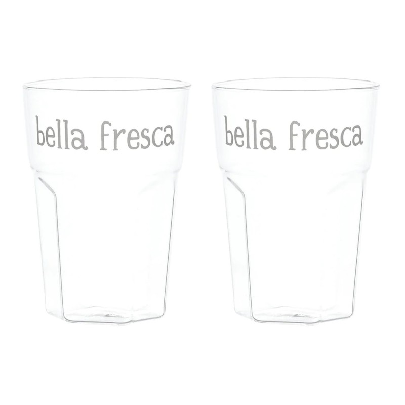 Set 2 Bicchieri decoro Bella Fresca