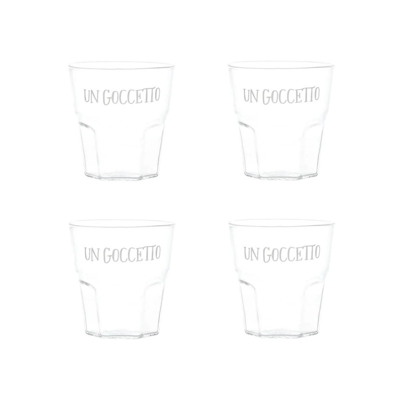 Set 4 bicchierini liquore Un Goccetto