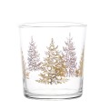 Set 6 Bicchieri acqua Albero Natale Oro