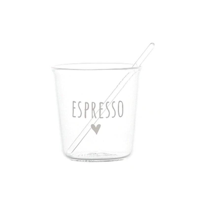 Set 4 bicchierini espresso Espresso in bianco